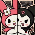 my melody and kuromi wallpaper download