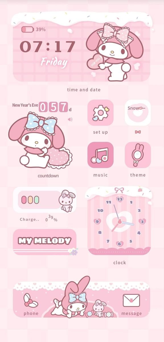 aesthetic my melody wallpaper ipad