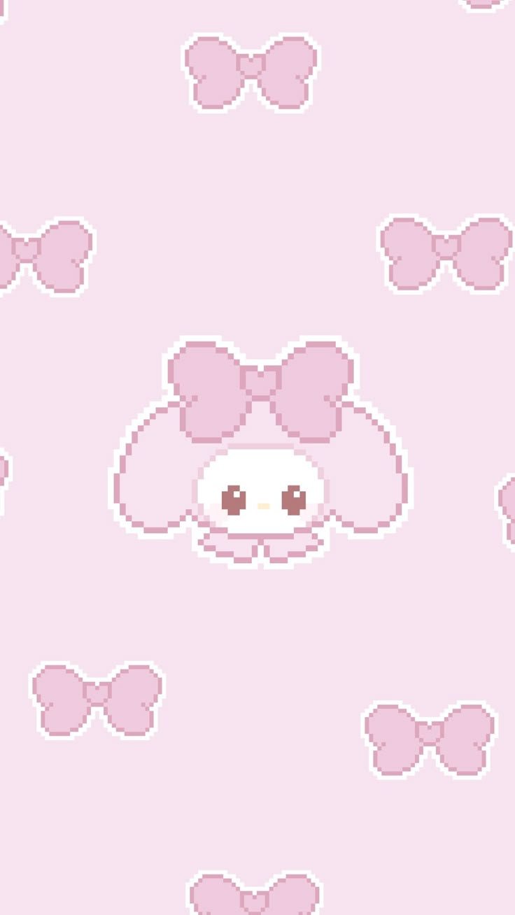 my melody wallpaper dark pink