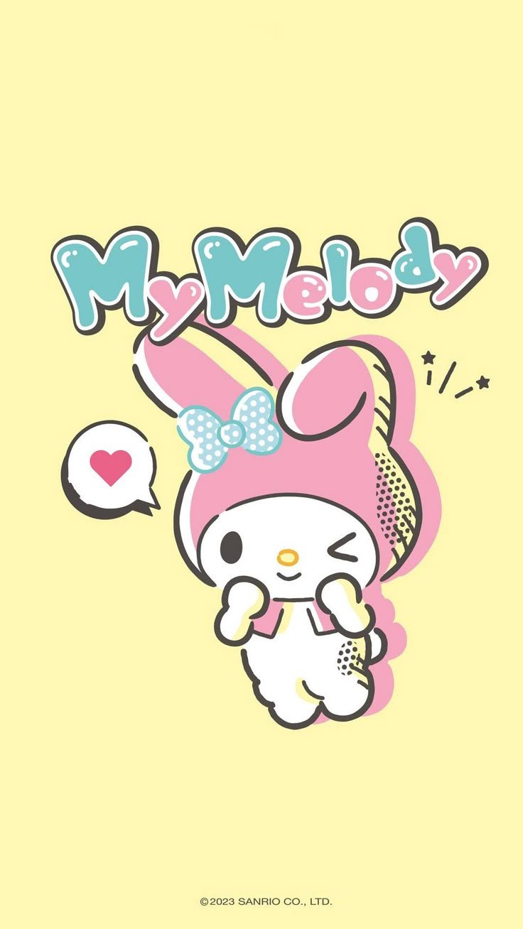 my melody wallpaper dark pink